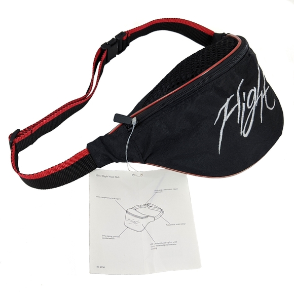 VINTAGE NIKE Flight Air Jordan Fanny Pack - Picture 2 of 8